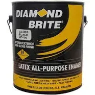 Diamond Brite Paint 80100 1-Quart Latex Gloss Enamel, Black