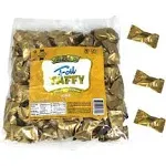 Gold Foils Chewy Filled Sweet and Sour Candy, 1-Pound Bag of Gold Color Themed Kosher Candies Individually Wrapped Passion Fruit-Flavored Taffies (NET WT 454g, About 112 Pieces)