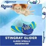 Aqua-Leisure Aqua Stingray Underwater Glider, Swimming Pool Toy, Self-Propelled, Adjustable Fins, Travels Up to 60 Feet, Dive and Retrieve Pool Toy