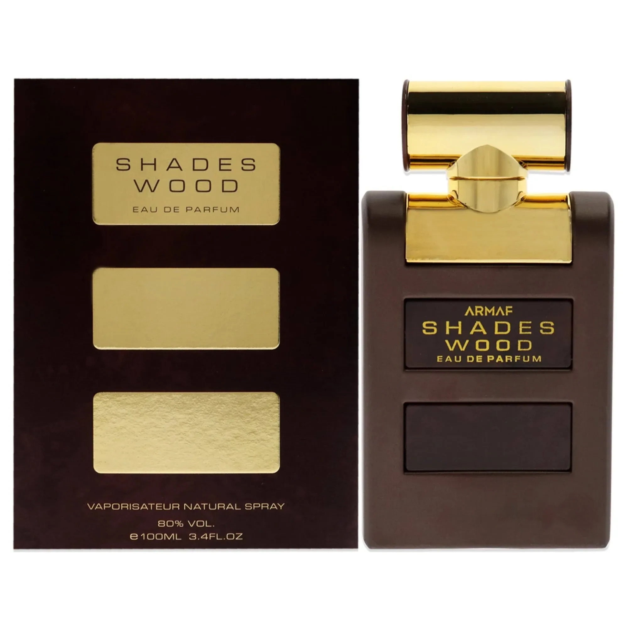 Shades Wood by Armaf for Men - Eau De Toilette Spray - 3.4 oz