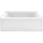 American Standard Studio 60" x 32" Alcove Soaking Bathtub with Right - White