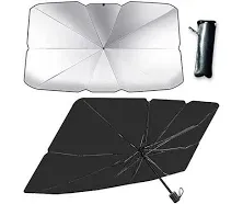 Bamovan Foldable Car Windshield Sun Shade Umbrella Fit Sedan SUV Pickup Truck Most Vehicles Car Window Shades Front Windshield Sunshade