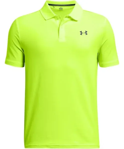 Under Armour Boys' UA Performance Polo, White, XS