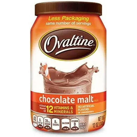  Malta De Chocolate Con Sabor A Leche Ovaltine (Paquete De 6)