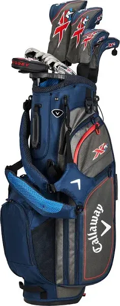 Callaway XR Complete Set (Steel, 12pc, Navy/Grey/Red, Stiff) 2023 Golf