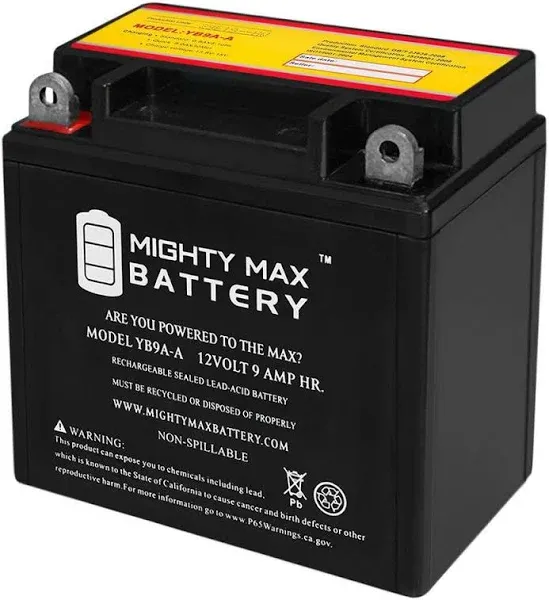 Mighty Max Battery YB9A-A 12V 9AH Replacement