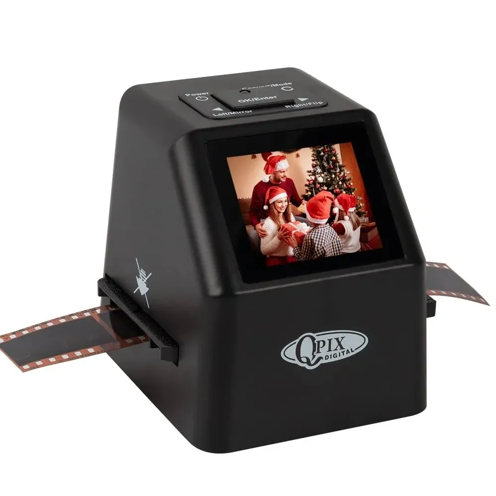 Digital Film & Slide Scanner, Converts Color & B & W 35 mm, 126, 110, Super 8 Film Negatives & Slides to High Resolution 8 & 16 MP JPEG Images, Digital Film and Slide Scanner (Black)