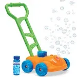 Collections Etc Motorized Bubble Lawn Mower Toy with 4 oz. Bubble Solution