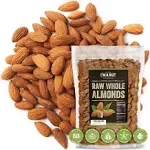 Raw Almond 48 oz (3 lb) | Natural | Whole | Batch Tested Gluten & Peanut Free | No PPO | Non-GMO | No Herbicide | Healthy Protein boost | Premium Quality | Try the difference!!