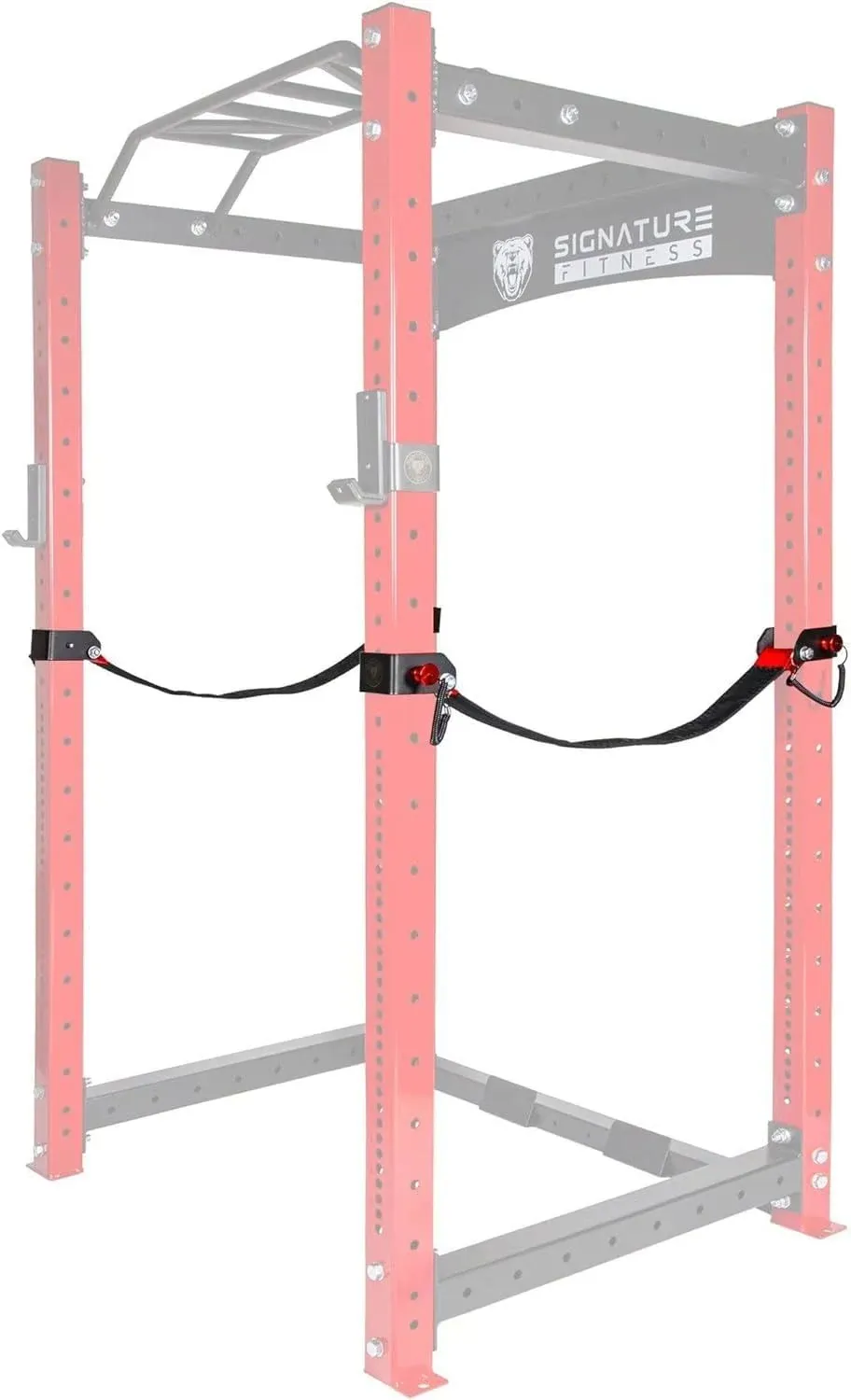 Signature Fitness 3” x 3” Power Cage Squat Rack Accessories, Safety Straps