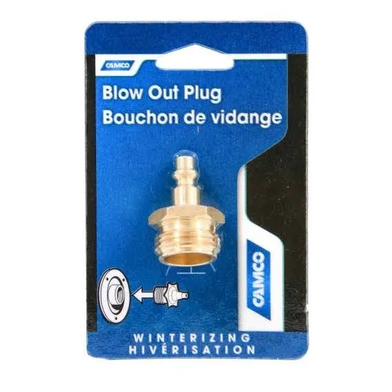 Camco Quick Connect Brass Blow Out Plug 36143