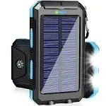 Saraupup Solar Charger Power Bank, 38800mAh Portable Charger Fast Charger Dual..