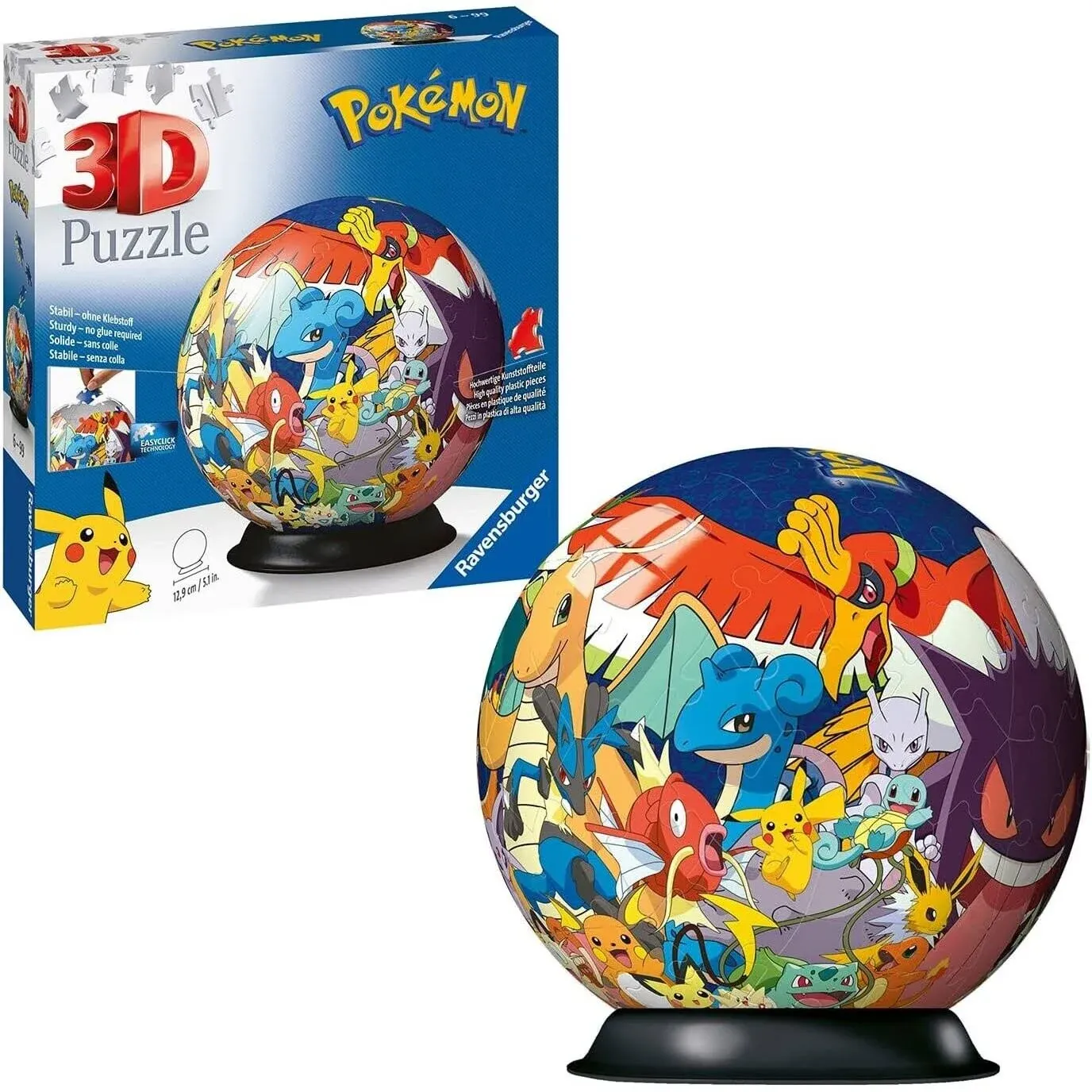 Ravensburger Pokemon 3D Jigsaw Puzzle Ball for Kids Age 6 Years Up - 72 Pieces - No Glue Required on OnBuy