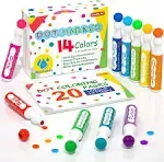 Dot Markers, 14 Colors Bingo Daubers with 30 Unique Patterns of Dot Book for T