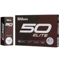 Wilson Tour Velocity Accuracy Golf Balls, 15-Ball Pack, White Balls Sealed/New