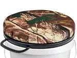 Gearhill 5 Gallon Bucket Seat Cushion, 360 Degree Swivel Bucket Lid Padded with Memory Foam, Bucket Seat Cover used for Hunting Gardening and Camping