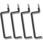 POETISKE Ladder Hooks Screw in Storage Hanger Wall Mount Heavy Duty Shelf Organizer for Bike Foldable Chair Garage Organization