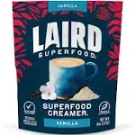 Laird Superfood Non-Dairy Original Superfood Vanilla Coconut Powder Coffee Creamer, Gluten Free, Non-GMO, Vegan, 16 oz. Bag, Pack of 1