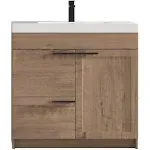 Blossom 029 36 29 A Hanover 36" Freestanding Bathroom Vanity with Sink - Classic Oak