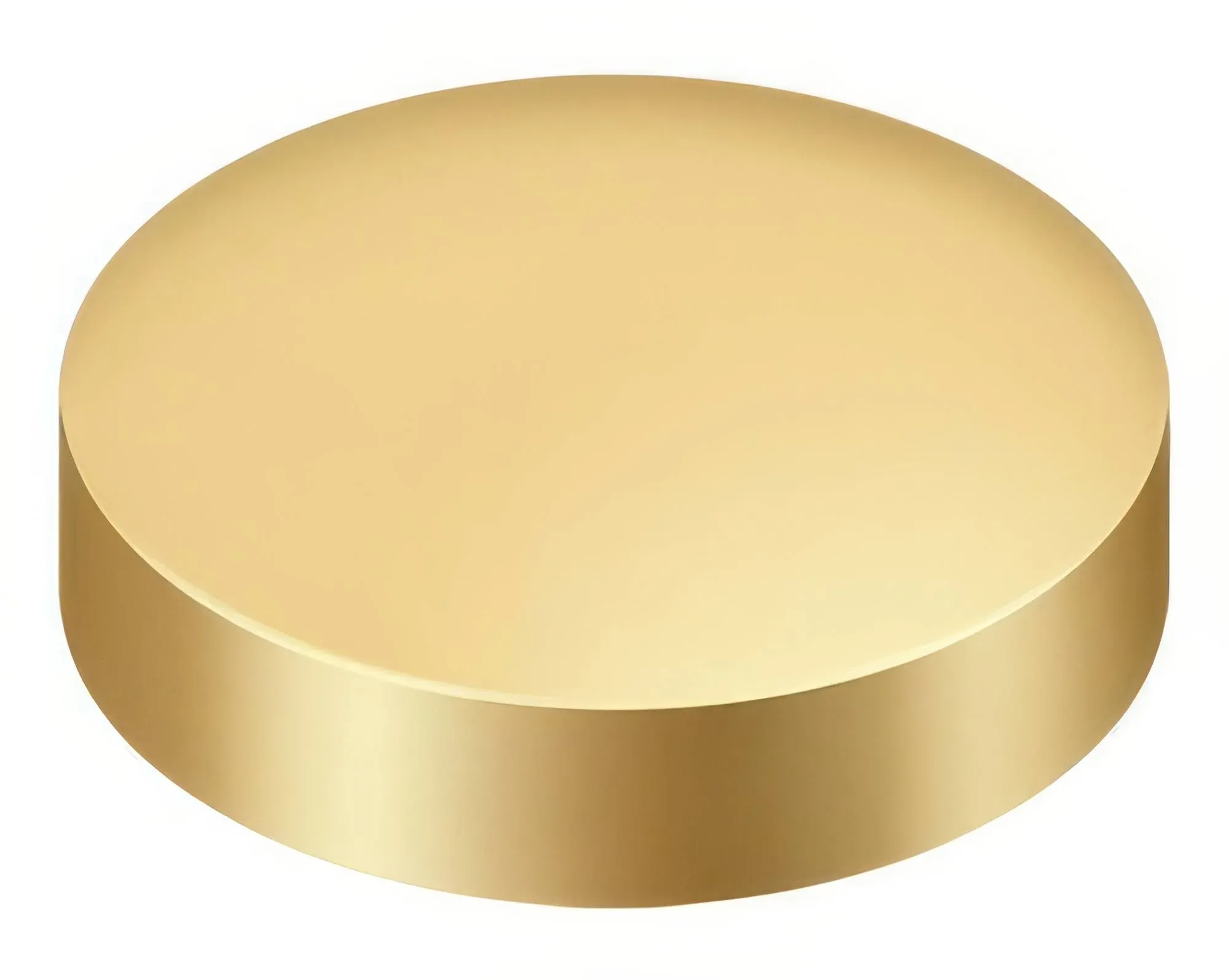 Deltana SCF100CR003 Screw Cover; Round; Flat; 1&#034; Diameter; Lifetime Brass Finish