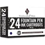 24 Pack Fountain Pen Ink Refills - SET OF 24 ASSORTED Ink