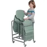 The Surf Storage Rack, Stores 10 Portable Lap Desks, Cart with Rolling and Locking Casters