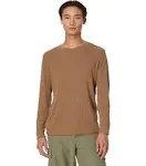 Lucky Brand Men's Garment Dye Thermal Crew, Coffee Liqueur