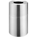 Global Industrial Aluminum Round Open Top Trash Can