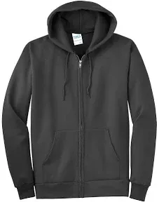 Port & Company Youth Core Fleece Full-Zip Hooded Sweatshirt