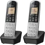 Panasonic 1.6" Amber Dial DECT 6.0 Cordless Phone (2 Handsets) KX-TGB812S