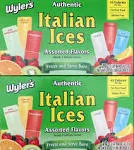 Wyler's Italian Ices Original Flavors 2 Pack - 40 1.5 oz Pops