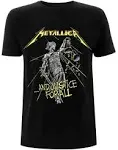 Metallica Unisex Adult And Justice For All Tracks Back Print T-Shirt