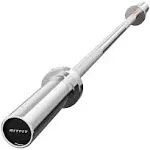 RitFit 4ft/4.8ft/6ft Olympic Barbell for Strength and Weightlifting Training - 2 inch Olympic Bar for Squat, Deadlift, Curl, Bench Press, Overhead