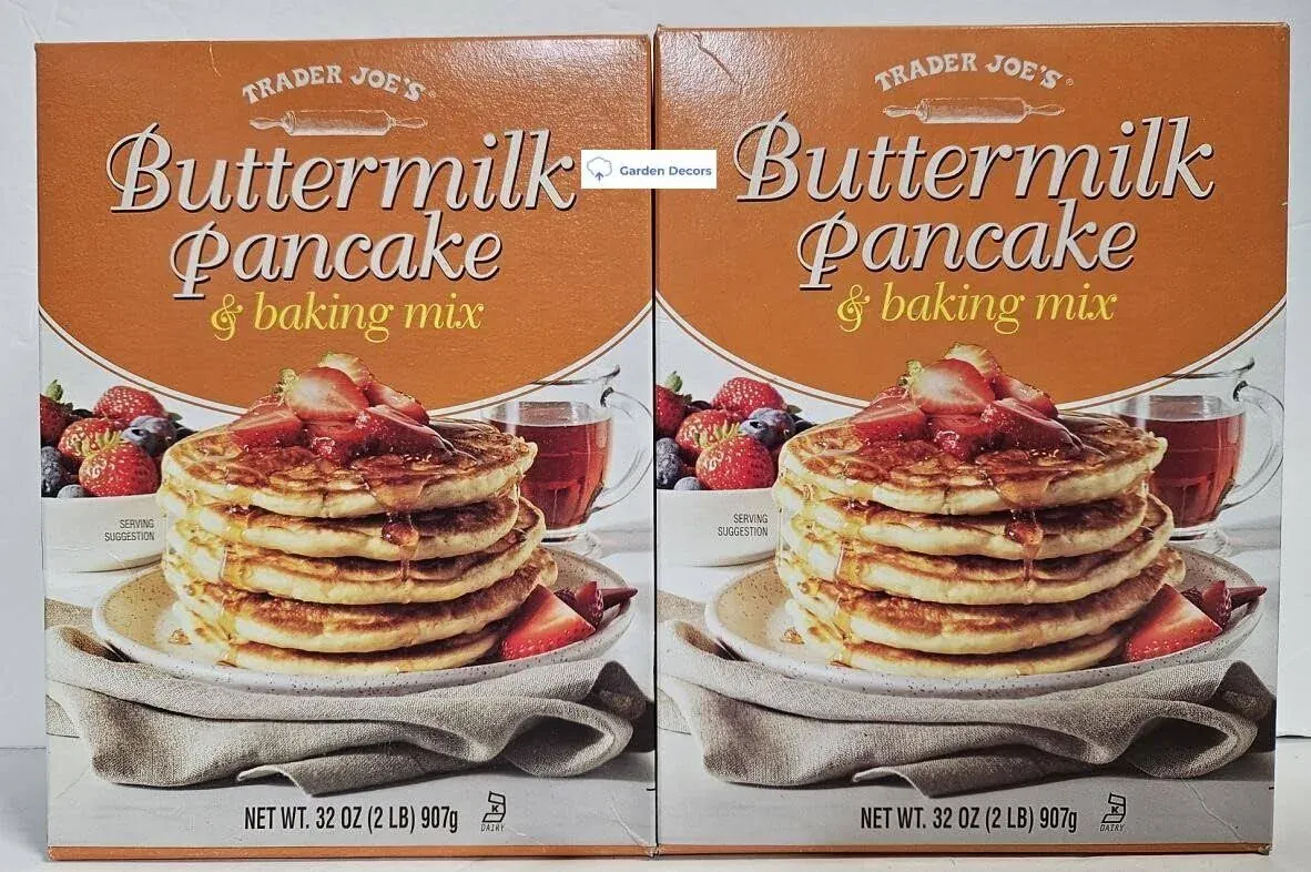 Trader Joe's Buttermilk Pancake & All Purpose Baking Mix 32oz 907g (Two Boxes)