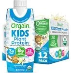 Orgain Kids Plant Based Protein Nutritional Shakes, Vanilla - 8g of Protein