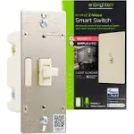 Enbrighten 14293 Z-Wave Plus In-Wall Smart Toggle Switch with QuickFit and SimpleWire, Gen5, Light Almond