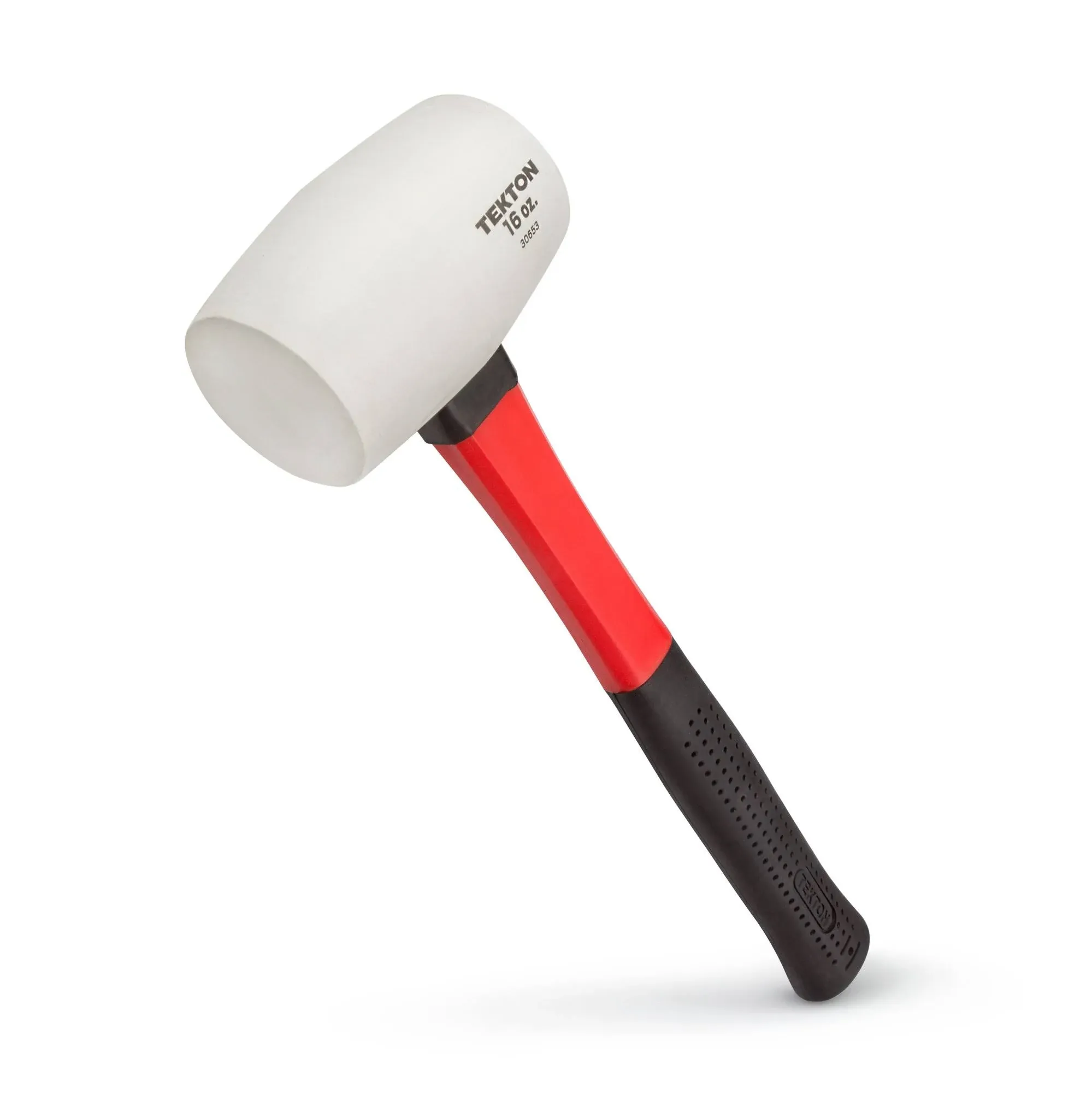 Tekton 30653 16 oz. Fiberglass Handle White Rubber Mallet