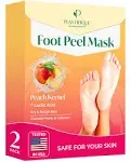 PLANTIFIQUE Foot Peeling Mask - Dermatologically Tested to Repair Heels & Remove Dead Skin for Baby Soft Feet - Exfoliating Peel Mask for Cracked