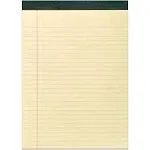 Roaring Spring Paper Products Recycled Legal Pad, 8.5" x 11.75", 40 Sheets/Pad, Canary (74712) | Staples