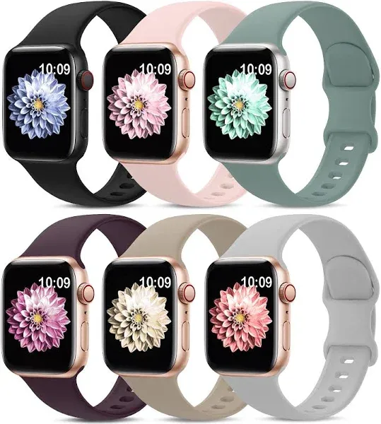 6 Pack Sport Bands for Apple Watch