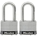 Master Lock 1SSTLFHC 1-3/4 Inch Stainless Steel Laminated Padlock 2 Pack