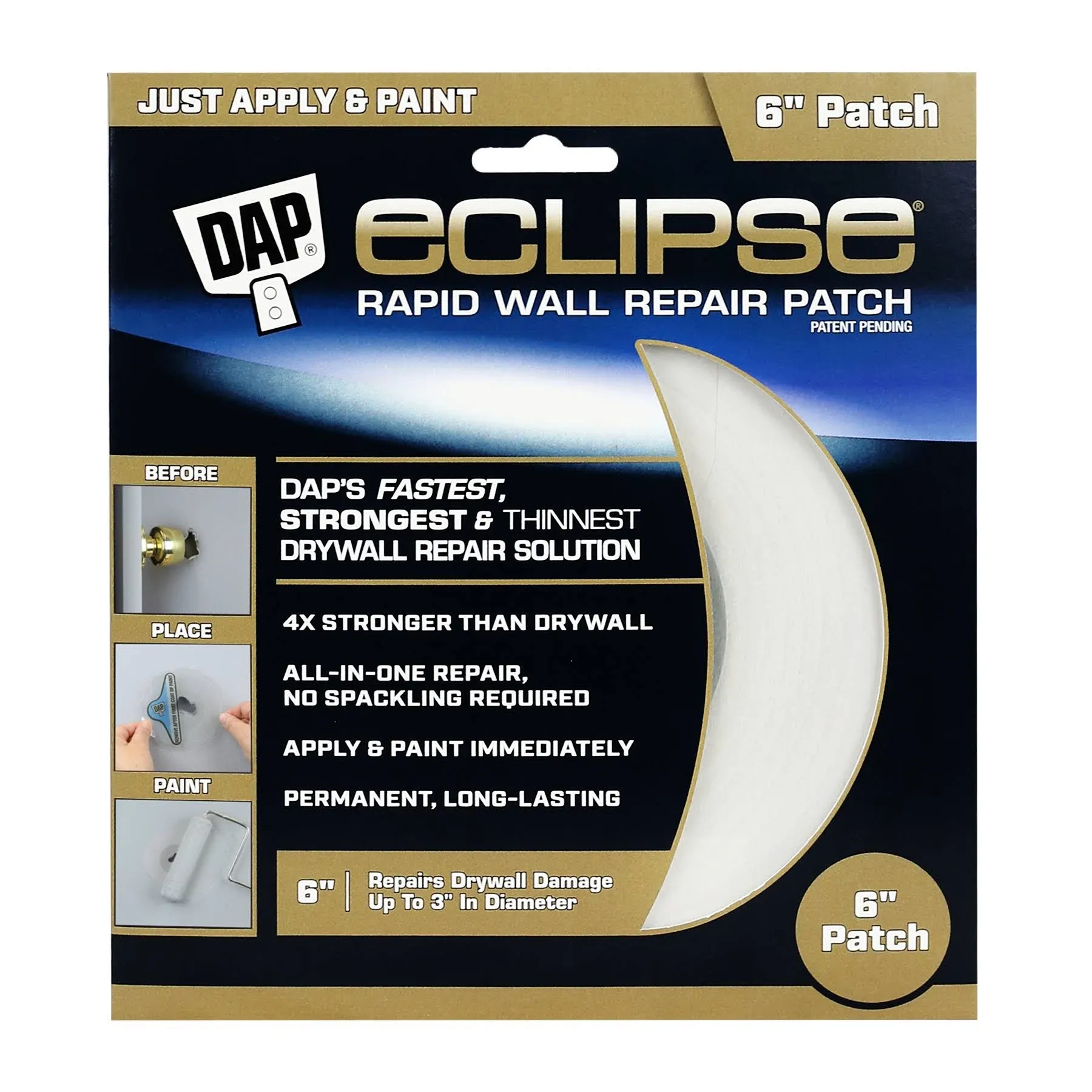 Dap 6 in. Eclipse Wall Repair Patch