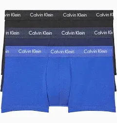 Calvin Klein Men's Cotton Stretch 3-Pack Low Rise Trunks