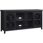 Clementine Rectangular TV Stand for TV's Up to 80" in Black Grain