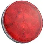 Grote Supernova 4" 10-Diode Pattern LED Stop Tail Turn Light, Grommet Mount, Red, 53252