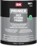 SEM 39671 VOC Black Self Etching Primer - 1 Gallon