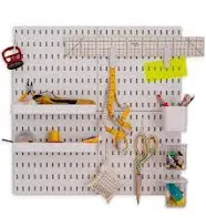 Vandor Pegboard Set with Accessories for Craft Room Organizing