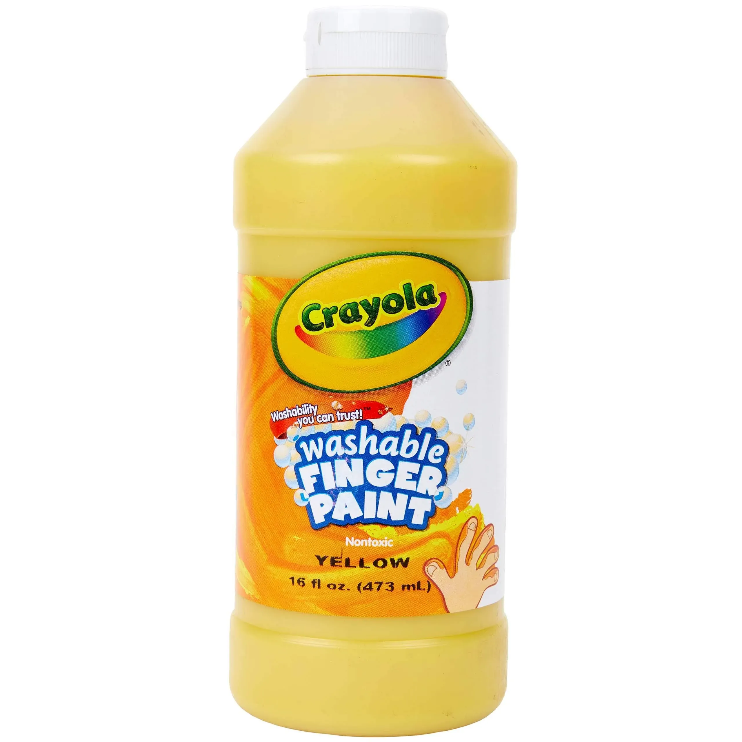 Crayola 551316034 16 oz. Yellow Washable Finger Paint