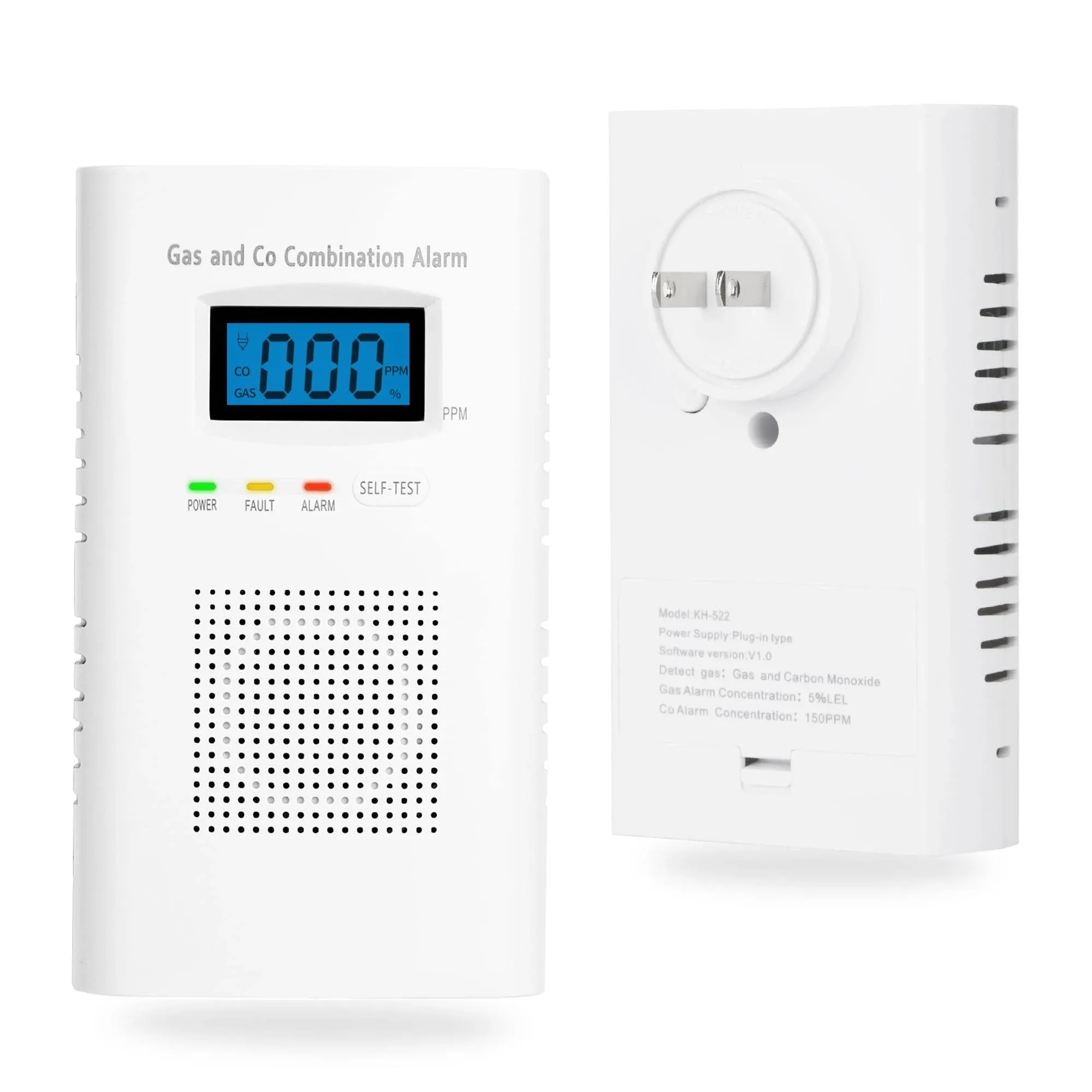 Combination Carbon Monoxide and Gas Detector