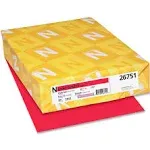 Exact Brights Paper 20Lb 8.5 X 11 Bright Red 500/Ream Qty: 500